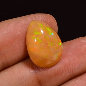 Natural Ethiopian Opal Gemstone Mix Cabochon Ethiopian Opal Stone Loose Ethiopian Opal Gemstone Jewelry Making Gemstone For Pendant 16)6.20CT 12X17X7MM