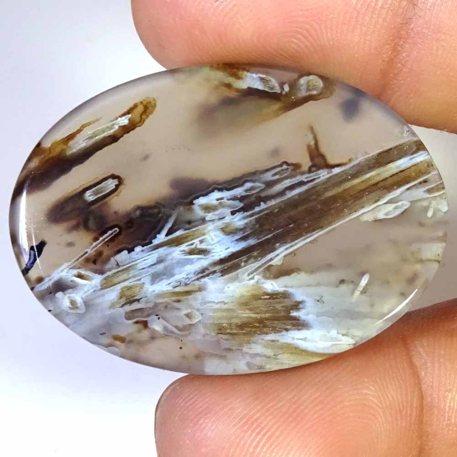 100% Natural PSEUDOMORPH Agate Cabochon Loose Gemstone | Etsy
