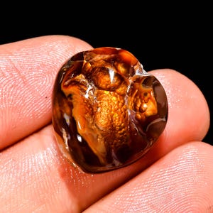 Natural Mexican Fire Agate Gemstone | Fancy Cabochon Fire Agate Stone | Loose Fire Agate Gemstone | Gemstone For Jewelry Making | BL-545
