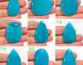 Natural Ice Amazonite Gemstone | Mix Shape Cabochon Amazonite Stone | Loose Amazonite Gemstone | Jewelry Making | Gemstone For Pendant |