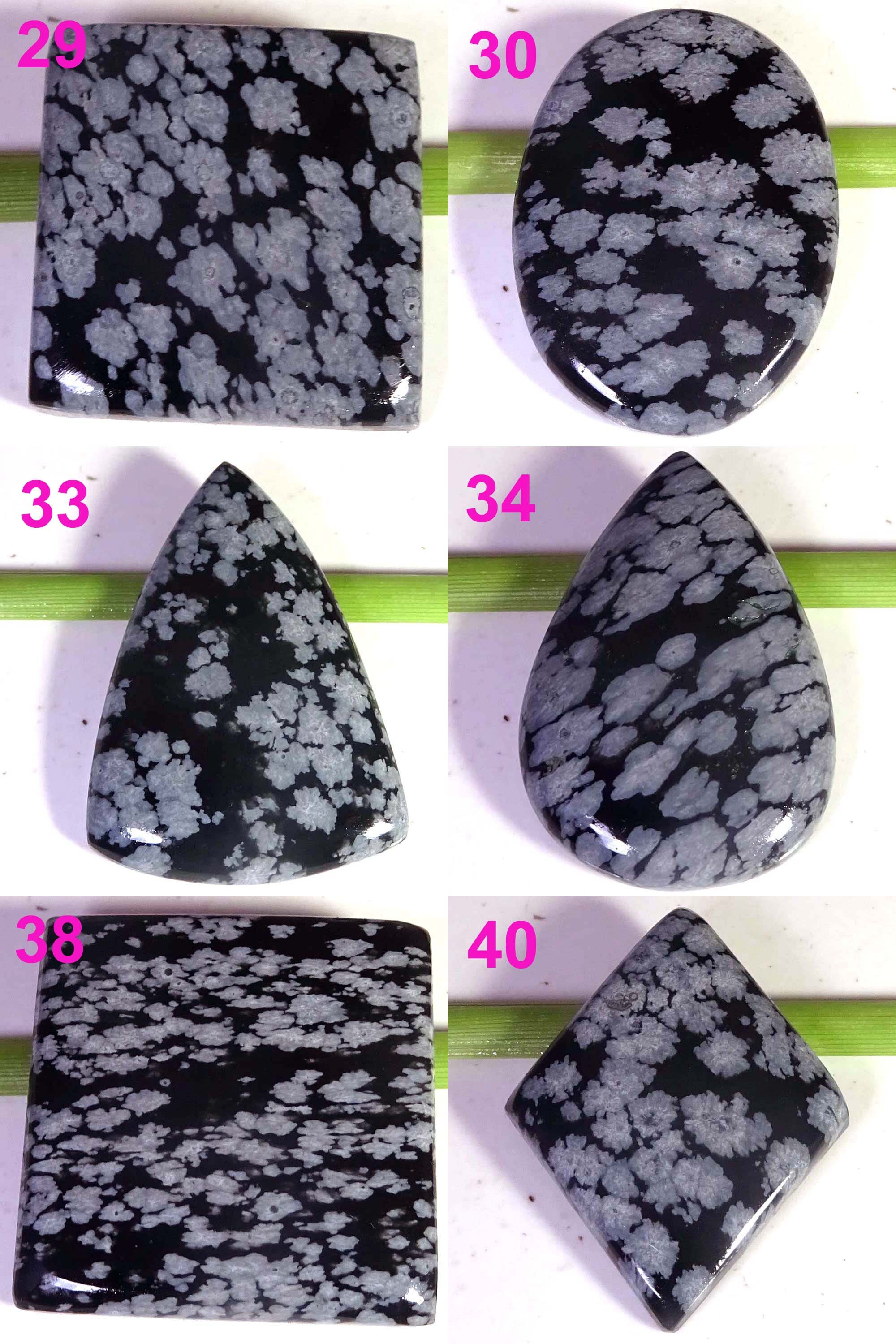 100 Natural Snow Flake Jasper Cabs Snow Flake Jasper Gems Etsy