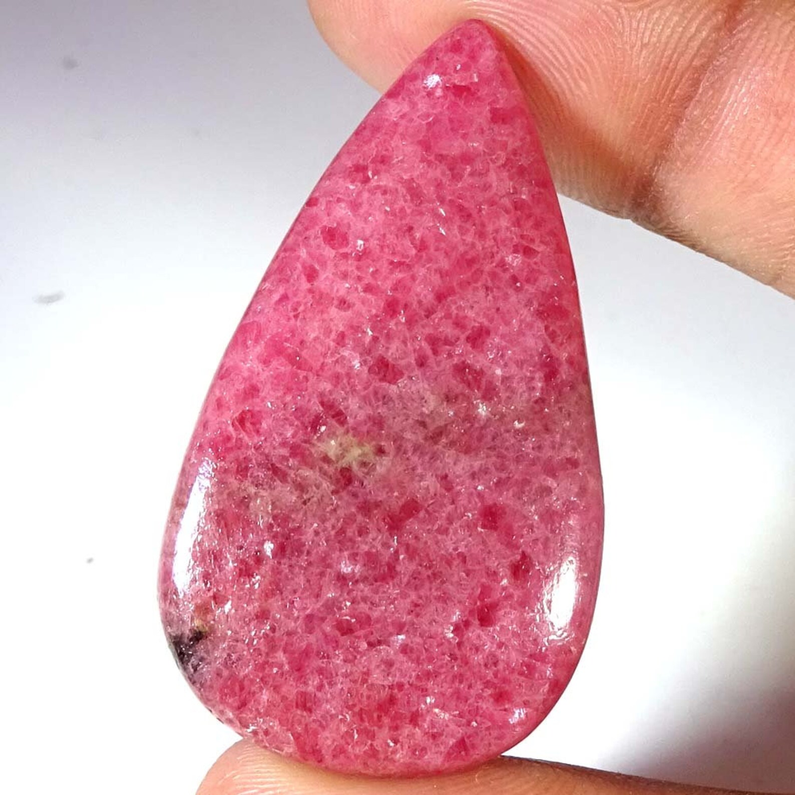 Natural Pink Rhodonite Loose Gemstone Cabochon Gemstone | Etsy