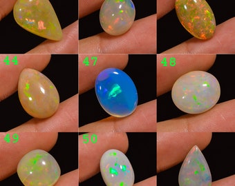 Natural Ethiopian Opal Gemstone | Mix Cabochon Ethiopian Opal Stone | Loose Ethiopian Opal Gemstone | Jewelry Making | Gemstone For Pendant|