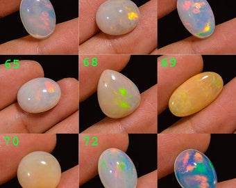 Natural Ethiopian Opal Gemstone | Mix Cabochon Ethiopian Opal Stone | Loose Ethiopian Opal Gemstone | Jewelry Making | Gemstone For Pendant|