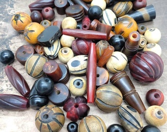 8mm Tan Horn Beads Buffalo Horn Teardrop Beads Ethnic Natural Horn Beads BB17-1016B Black Horn Beads 25 BEads Tribal Rustic Beads