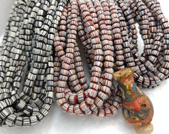 Full Strand 23 » Perles de verre de cassis de style vénitien 5-6mm Option à choisir / Fournitures de bijoux / Perles de lampadaire Java / Indonésie
