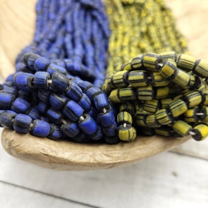 Glass Beads Handmade From Thailand 5-8mm x 5-6mm/Option to Choose Half Strand 10-11" or 22"/Jewelry Supplies/Indonesian Java Beads/Lampwork.