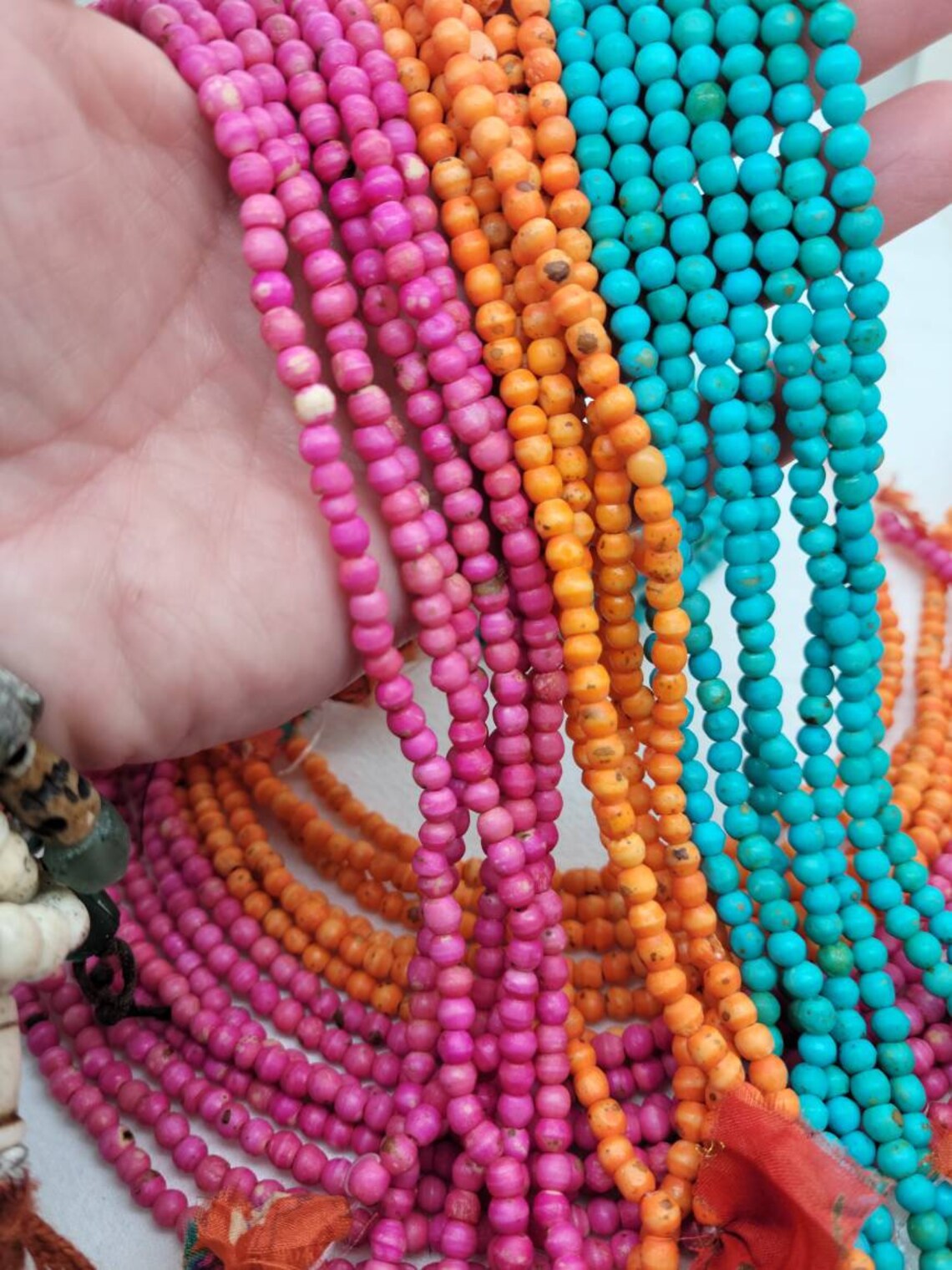 Beautiful Handmade Water Buffalo Bone Beads 4x44x5mm / 12 Etsy