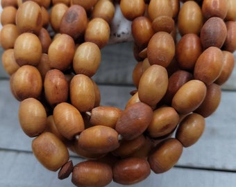 Afrikanska kamelbenspärlor 13" Möjlighet att välja 11-13 mm x 9-10 mm eller 13-15 mm x 9-10 mm/Afrikanska handelspärlor/Smyckestillbehör.