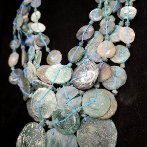 Ancient Roman Glass Big Beads, Authentic Roman Glass Strand 15&quot;, Jewelry Supplies, Discovery By Excavation Hard To Find, Jewelry Supplies.