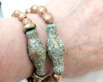 古代ローマのリブ付きガラスのバングル/ブレスレット - Etsy 日本