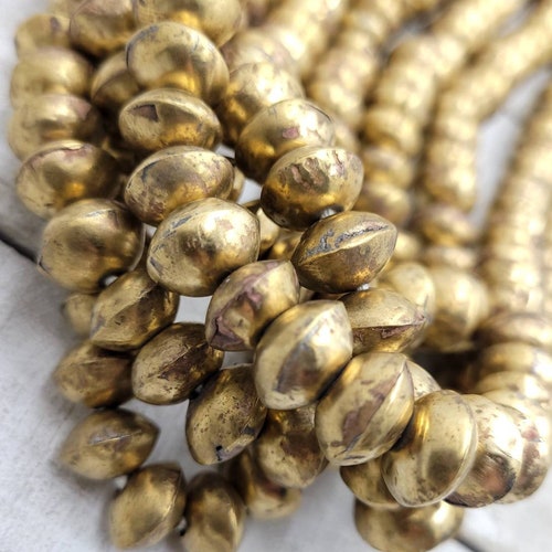 17mm Bicone Ethiopian African Silver handmade African trade beads 