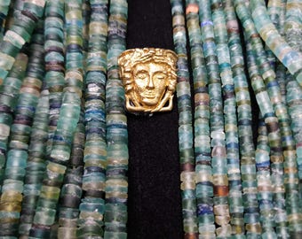 Ancient Roman Glass Beads, Chilinders Heishi Beads, Full Strand 14-15" 3-4mm Or 6-7mm, Jewelry Making Supplies.