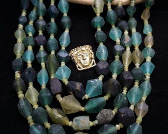 Genuine Ancient Roman Glass, Roman Glass Showing The Effects Of Age, Diamond-Shaped Beads Long 9mm-16mm, Jewelry Making Supplies