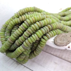 Beautiful Beads With Rustic Accent 10mm Strand 10" Long/ Indonesian / Java / Thailand / Jewelry Supplies.