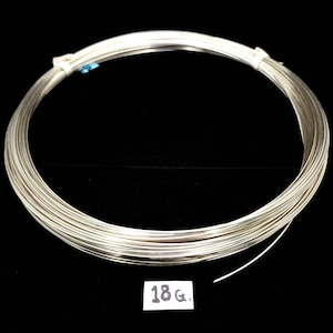 925 Sterling Silver Round Wire / Soft Dead 18 Gauge / Price is for 3 Feet or 6 Feet Handmade / Jewelry Making Supplies