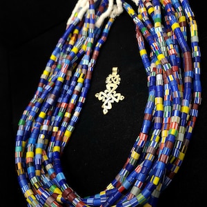 Full Strand 22-24&quot; Multicolor Chevron Beads From India, 5x8mm- 7x8mm, Jewelry Making Supplies, Crafting.