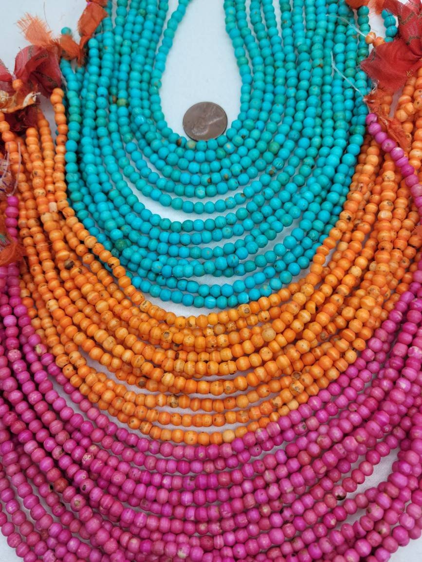 Beautiful Handmade Water Buffalo Bone Beads 4x44x5mm / 12 Etsy