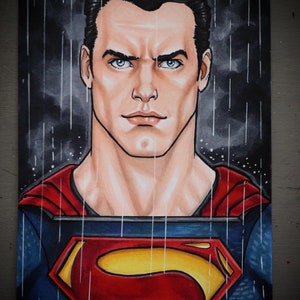 Dibujo artístico de tarjeta con temática de cultura pop, terror y cómic personalizado original