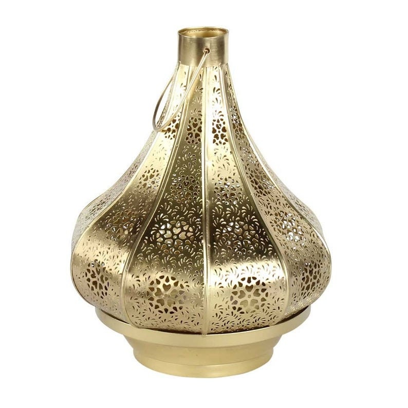 Handmade Moroccan Lantern Vintage Golden Flashy Ceiling Light - Etsy