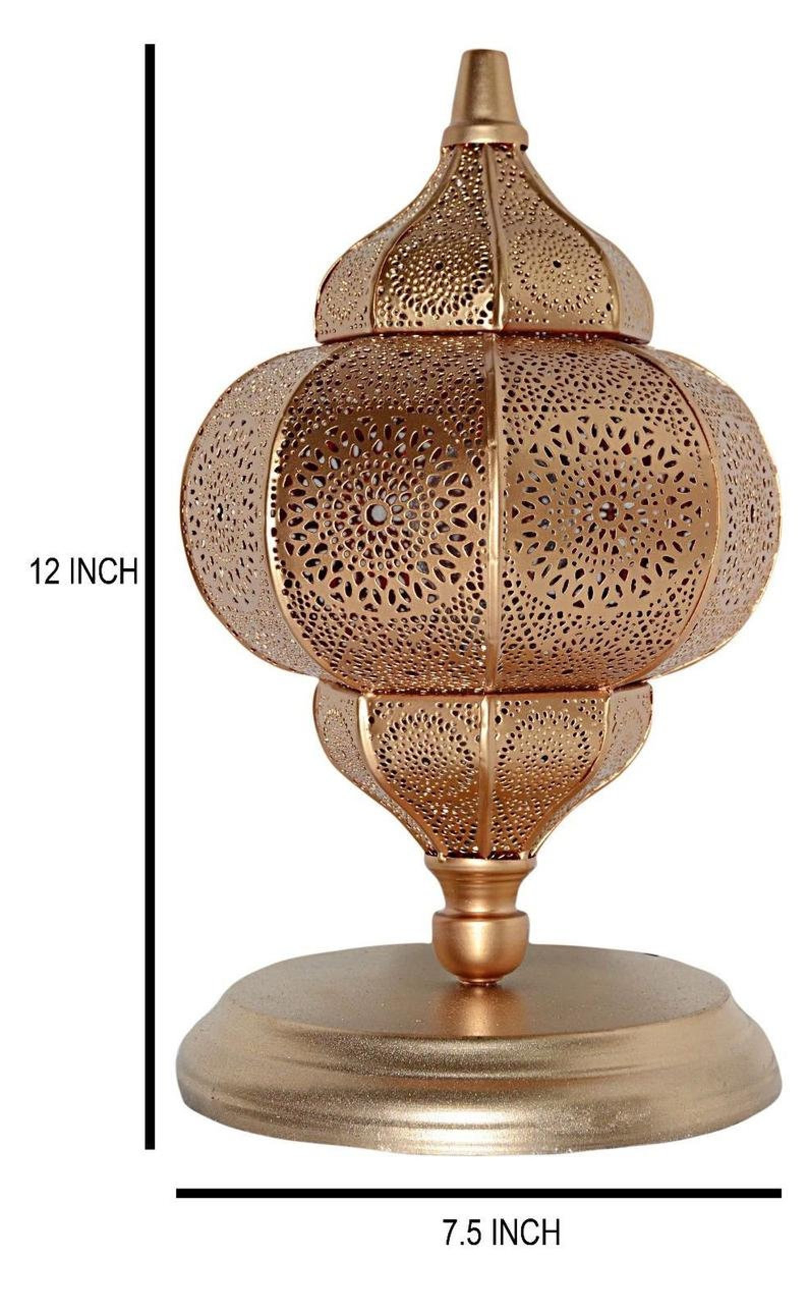 Moroccan Bedside Home Metal Lamp Ethnic Floor Desk Night Table Etsy