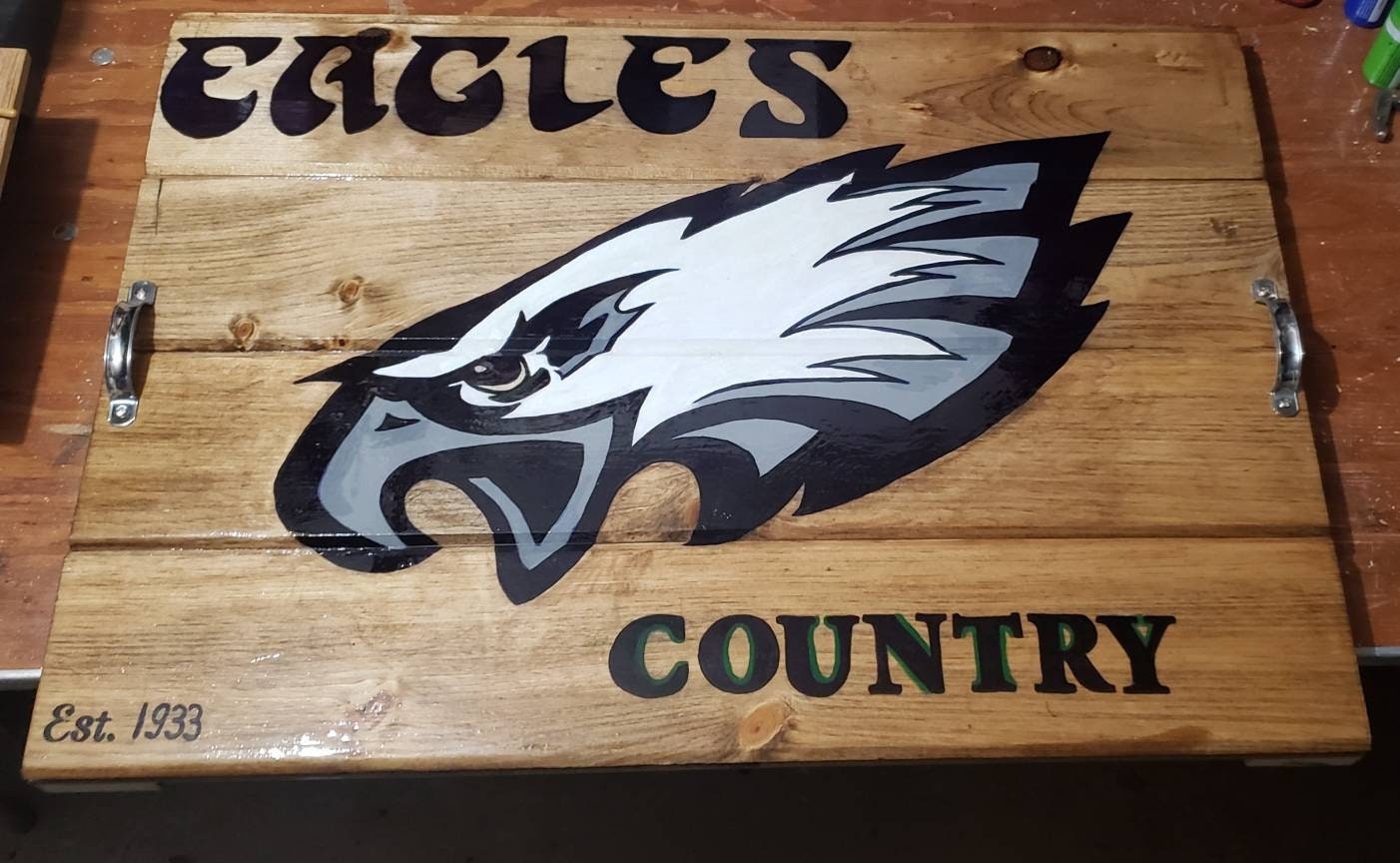 Philadelphia Eagles stove cover/ noodleboard Etsy