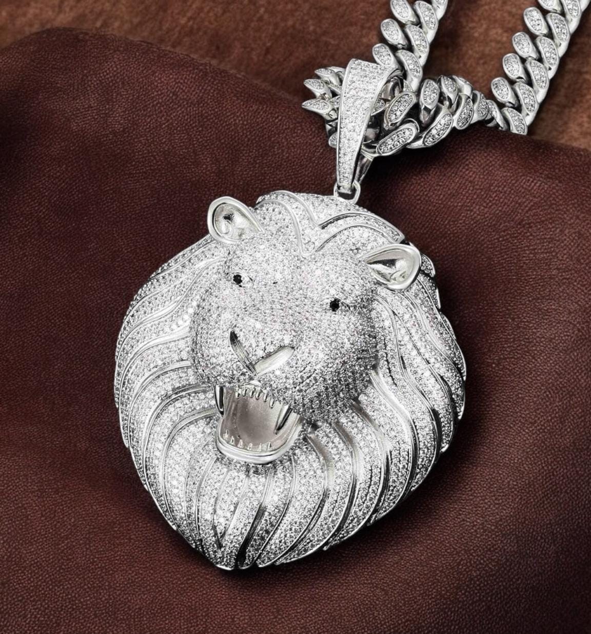 Lion Iced Pendant