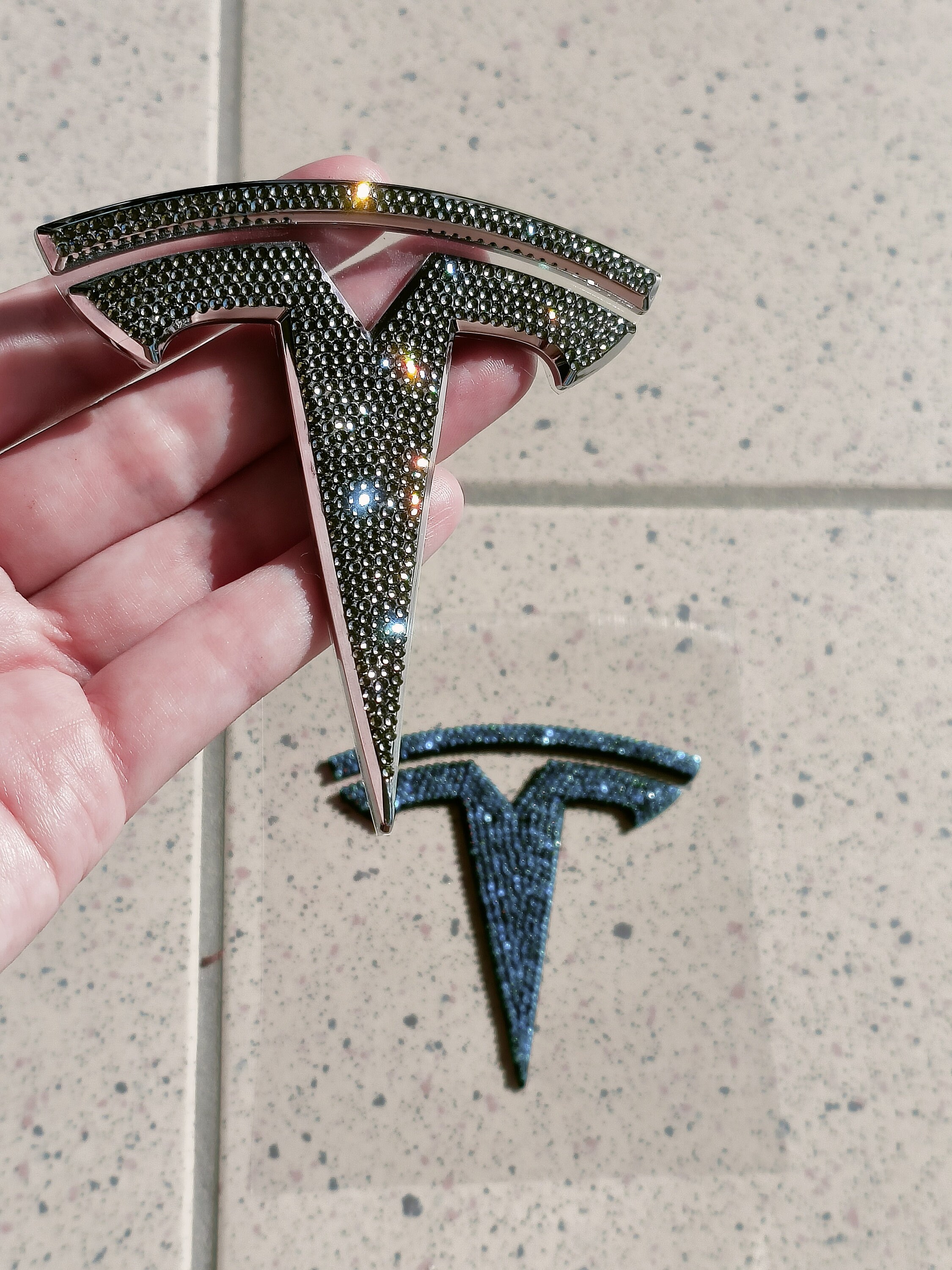 Original OEM Tesla Model 3 Model S Model X Logo Emblem 1 Pcs Front or ...
