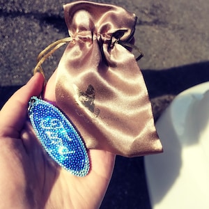 Original OEM licensed | Ford Logo Emblem Keychain | refined with original Preciosa® crystals | focus fiesta keyring key chain