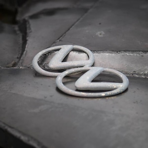 Original OEM Lexus Gs Ls Is Es Rc, Front Grille Emblem Logo Batch, Refined with Original Preciosa Crystals, Styling Bling, Gift for Cars