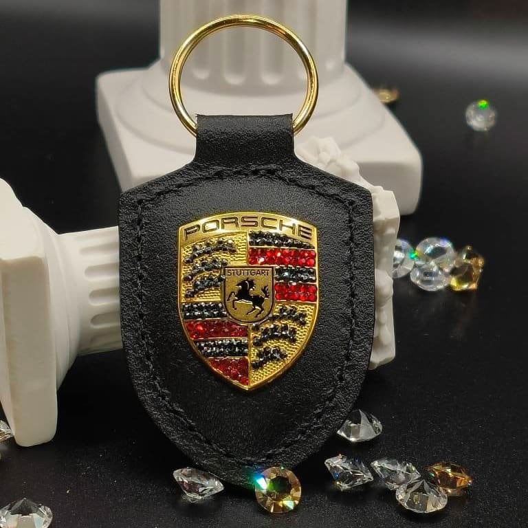 Porsche Emblem 3D Gel Silicone Sticker Domed