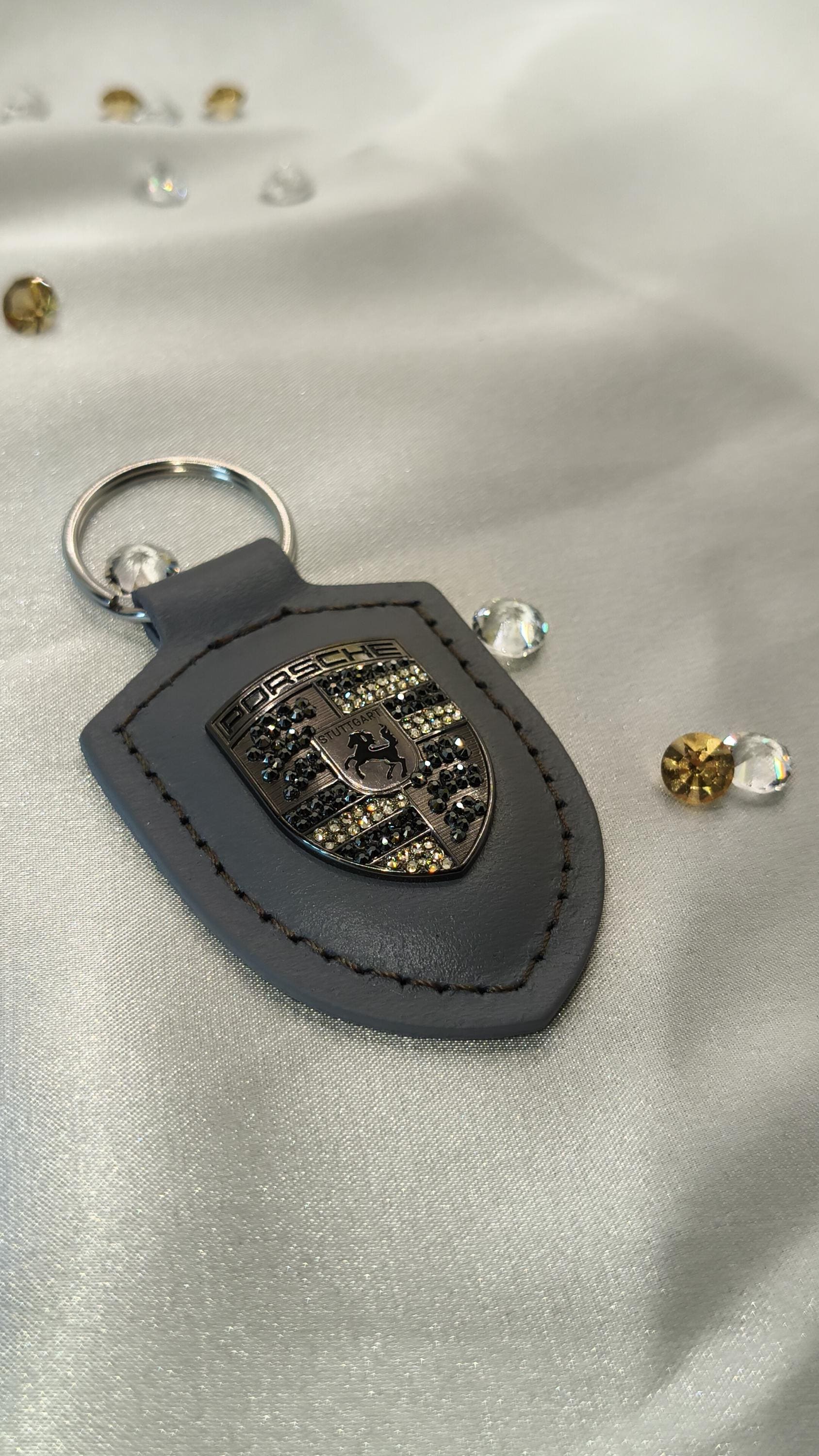 Porsche Turbonit Keychain With Preciosa Crystals | Original OEM