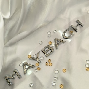 Original OEM | Mercedes Benz Maybach Rear writing badge | with original Preciosa® crystals | s63 G63 | tuning luxury bling