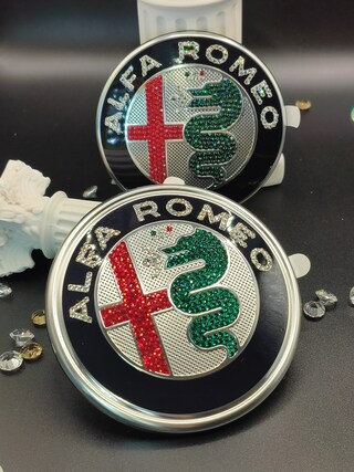 Decorazione Veicoli Quadrifoglio GT KENANS KENANS Adesivo Logo Auto Per Alfa Romeo - Emblema Decorativo Per Mito, Stelvio, Giulietta, Tonale Accessori Alfa Romeo