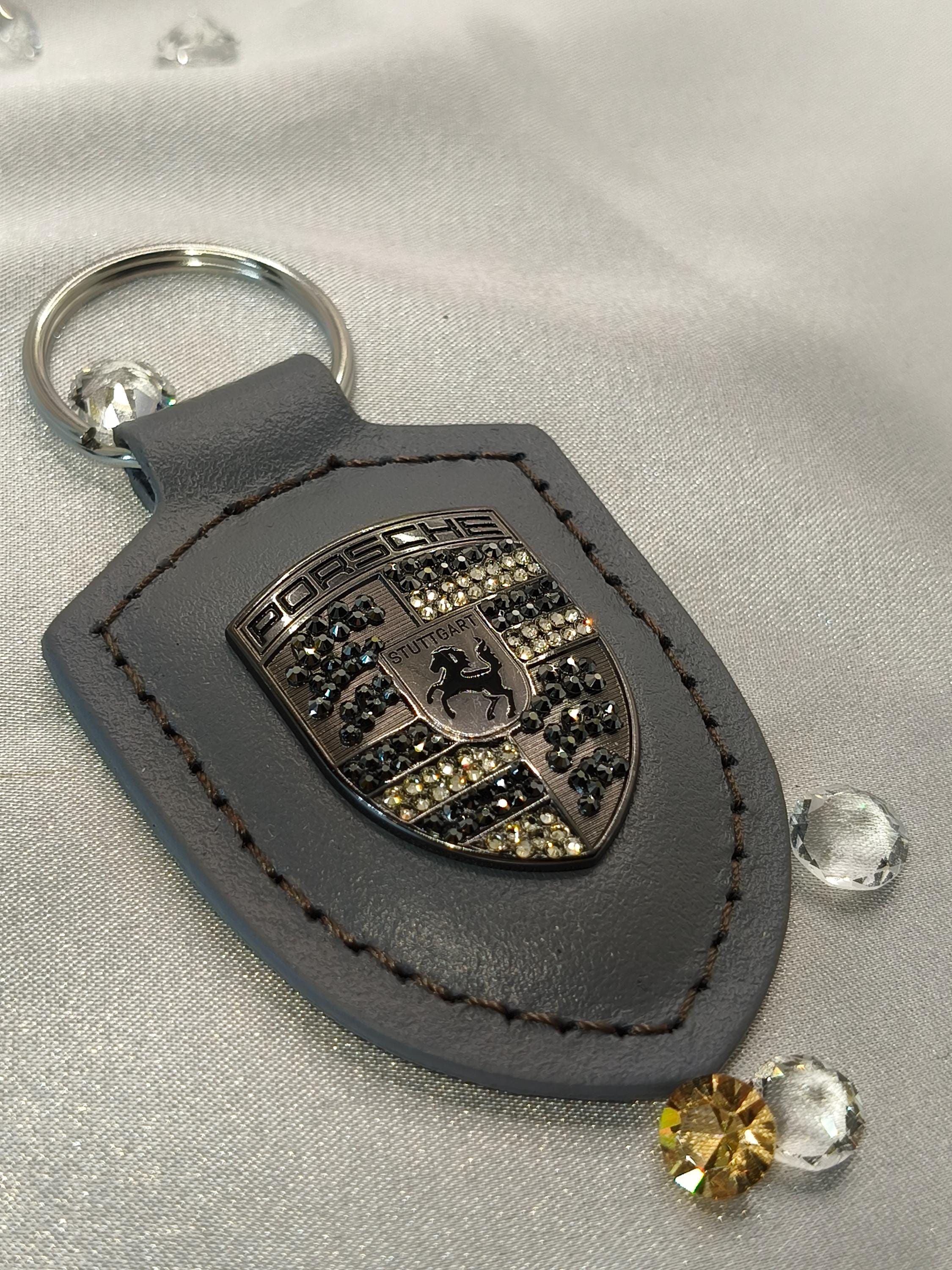 Porsche Turbonit Keychain With Preciosa Crystals | Original OEM