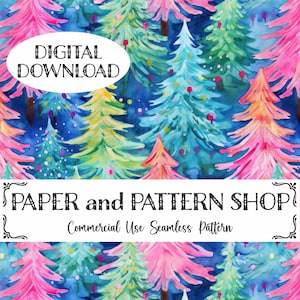 Preppy kerstboom naadloos patroon, regenboog kerst naadloos bestand, aquarel kerst naadloos, preppy naadloos bestand, naadloze bloemen
