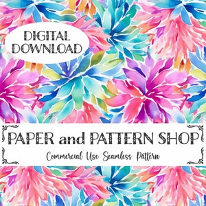 Tropisches Sommer-Aquarell-nahtloses Muster, Preppy-Blumen-nahtlose Datei, heller Regenbogen-Blumen-nahtlos, Sommer-Aquarell-Blumen-nahtlos