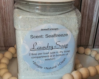 Laundry Detergent 32 oz, Natural, Septic Safe, Biodegradable, Laundry Detergent. Homeade all natural. Safe for sensitive skin laundry soap