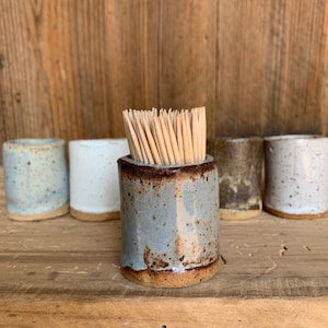 Ceramic Toothpick Holder - Stylish and Functional Kitchen Storage for Toothpicks Matches and More