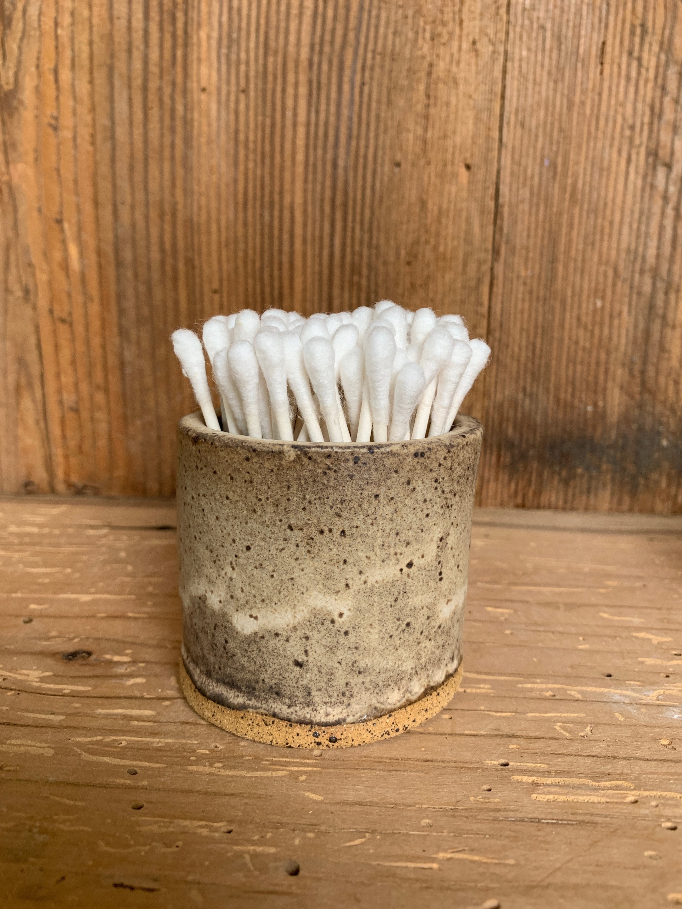 Handmade Ceramic Qtip Holder Handmade Pottery Bathroom Etsy