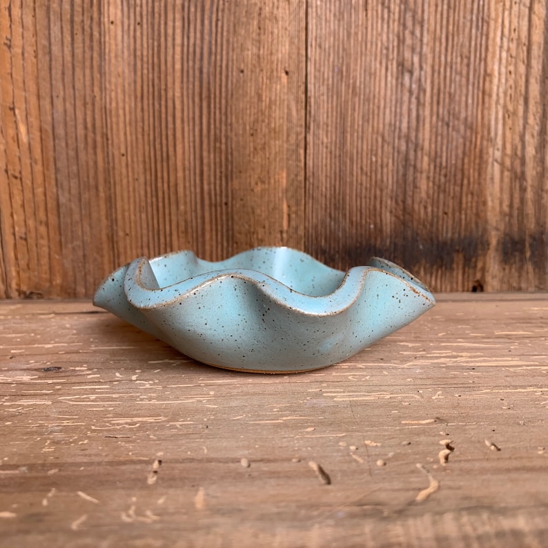 Ceramic Jewelry Dish Engagement Ring Dish Wavy Ring Bowl Etsy