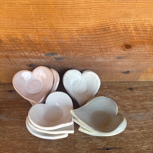 Large Heart Shaped Ceramic Jewelry Dish, Engagement Ring Dish, Trinket Bowl, Handmade Pottery