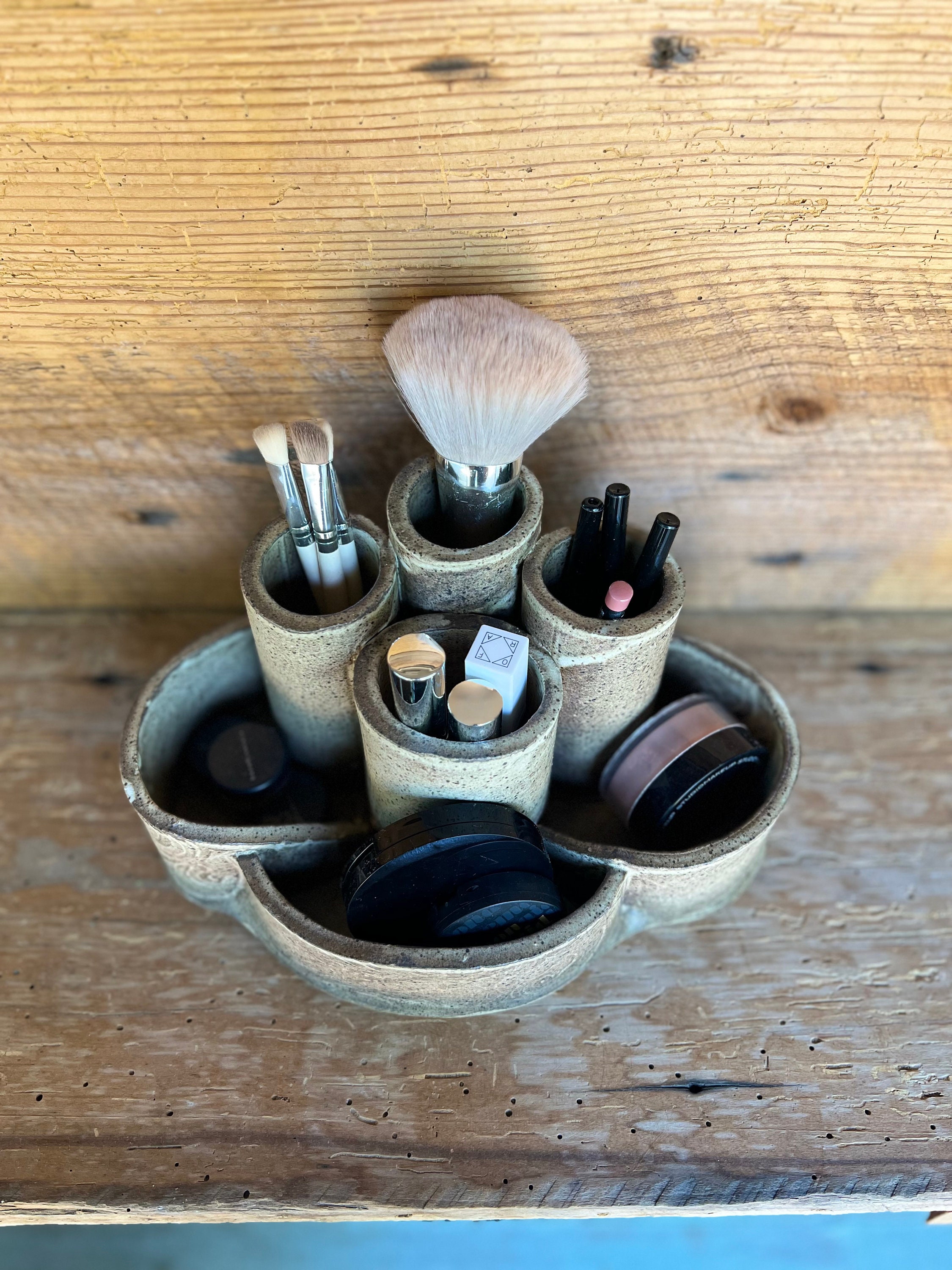 Make Up Brush Holder - Slate Blue – Wheeler Ceramics