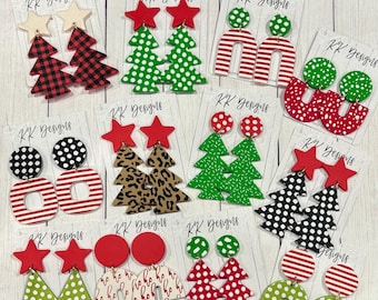 Unique Christmas Handmade Polymer Clay Earrings: 40+ styles, lightweight and super fun, also great for gifts!