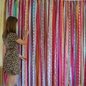 Choose your colour - Extra large ribbon fabric backdrop