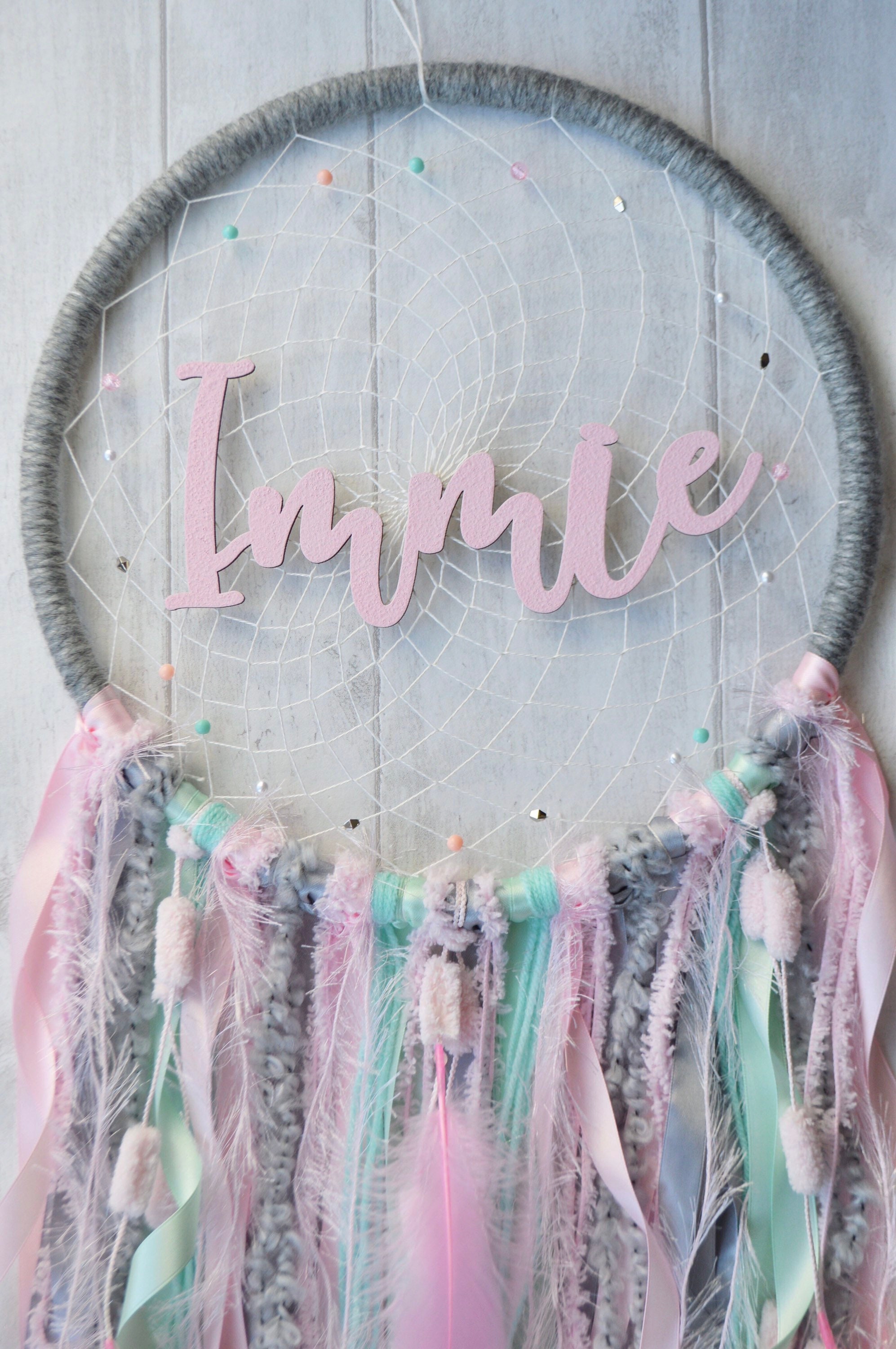 Large Personalised Name Dreamcatcher Wall Hanging Choose Your Etsy Sweden
