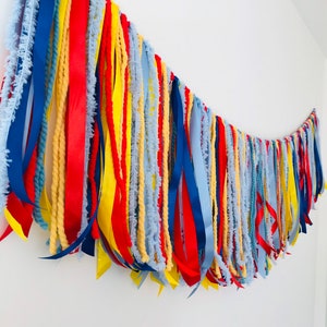Choose your colour - luxury ribbon bunting garland for nursery decor, party, photography backdrop