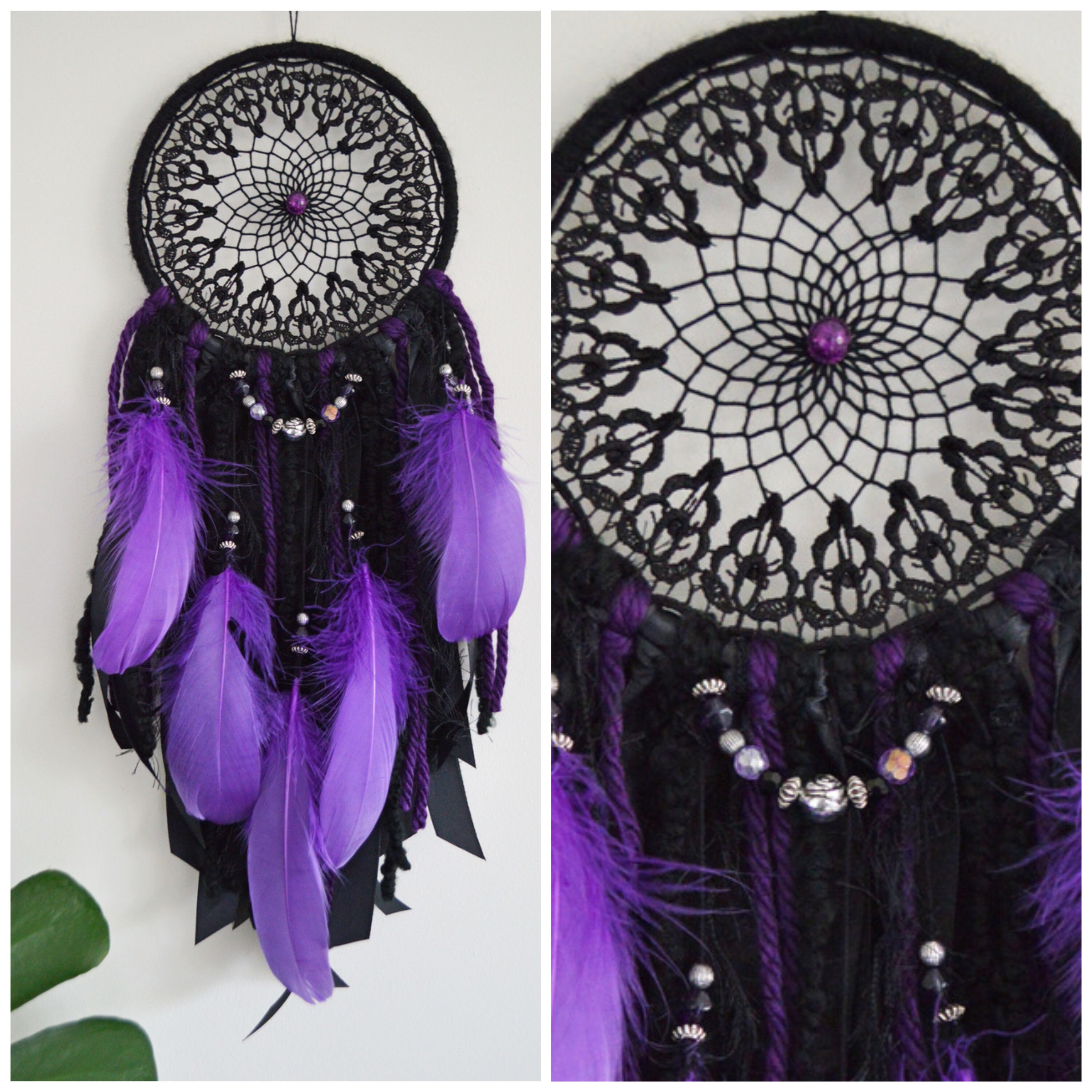 Choose Your Colour, Custom Made Gothic Dreamcatcher Wall Hanging