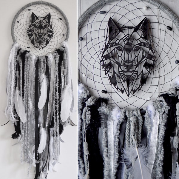 Wolf Dream Catcher Vinyl Decal Sticker - ebn9438