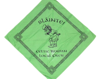 CELTIC WOMAN Crew Bandana 2010 - green - never used